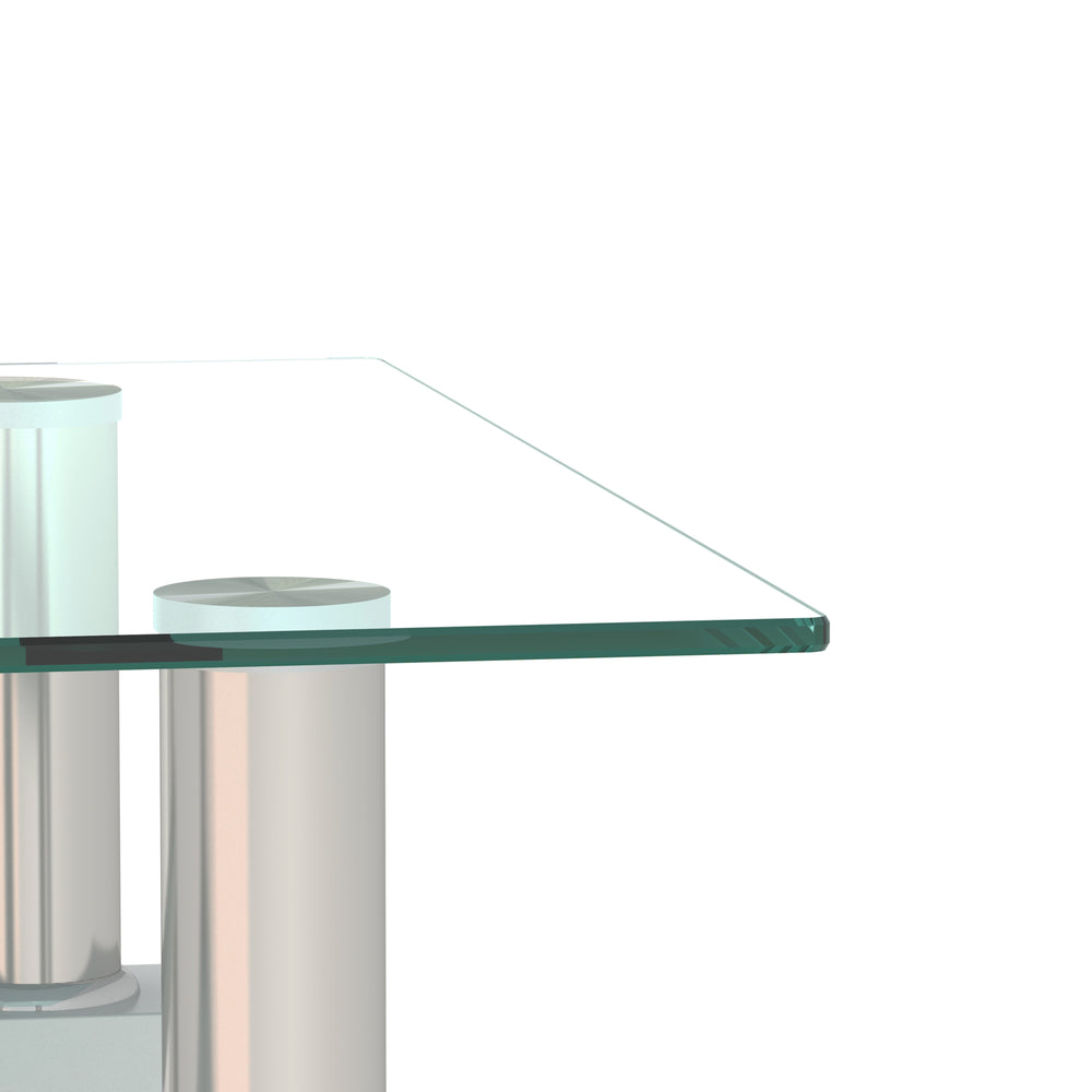 Chic Glass Side Tables Set