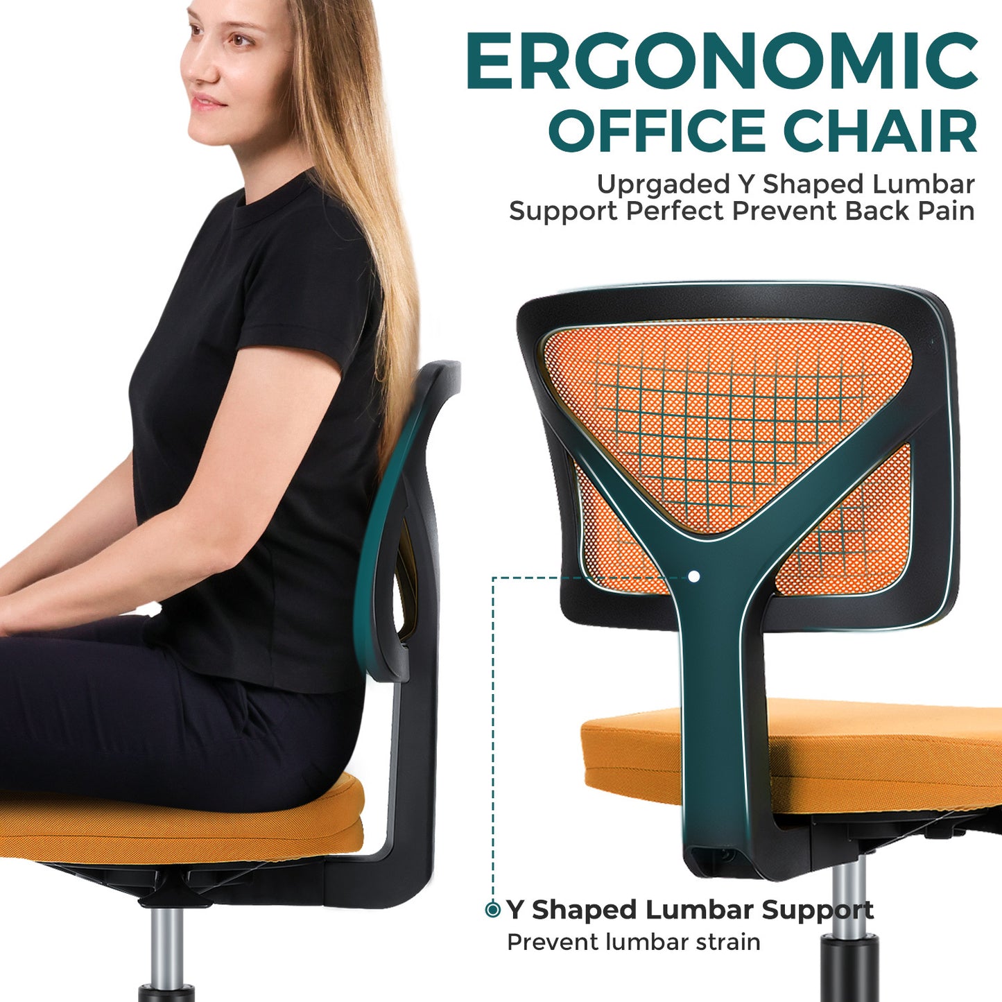 Cozy Lumbar Support Desk Chair