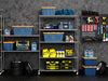 Rolling Chrome Storage Rack - Heavy Duty 6-Tier Wire Shelving