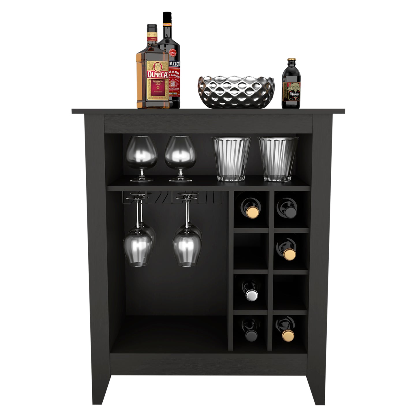 Mojito Bar Cabinet in Chic Black