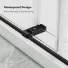 Sleek Soft-Close Frameless Shower Door in Matte Black