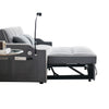 Versatile Velvet Sofa Bed with USB Charging & Adjustable Backrest