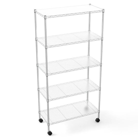 Versatile 5-Tier Wire Storage Rack