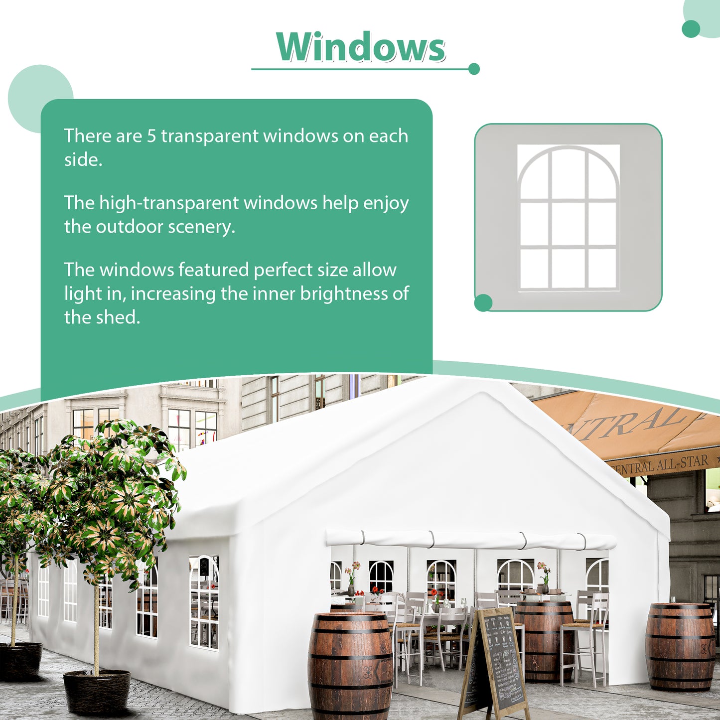 Ultimate Outdoor Party Tent with Sidewalls and Storage Bags