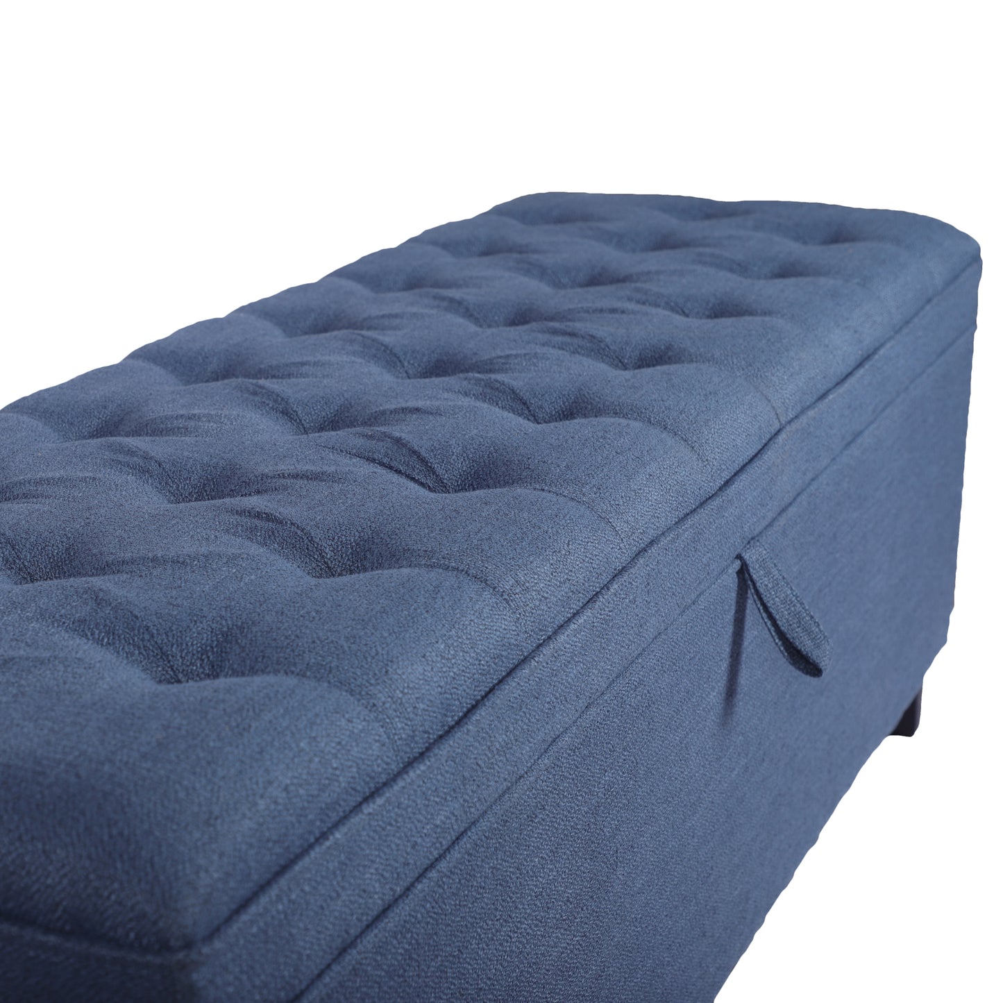 Cozy Blue Storage Bench: Stylish & Functional Seating with Hidden Space