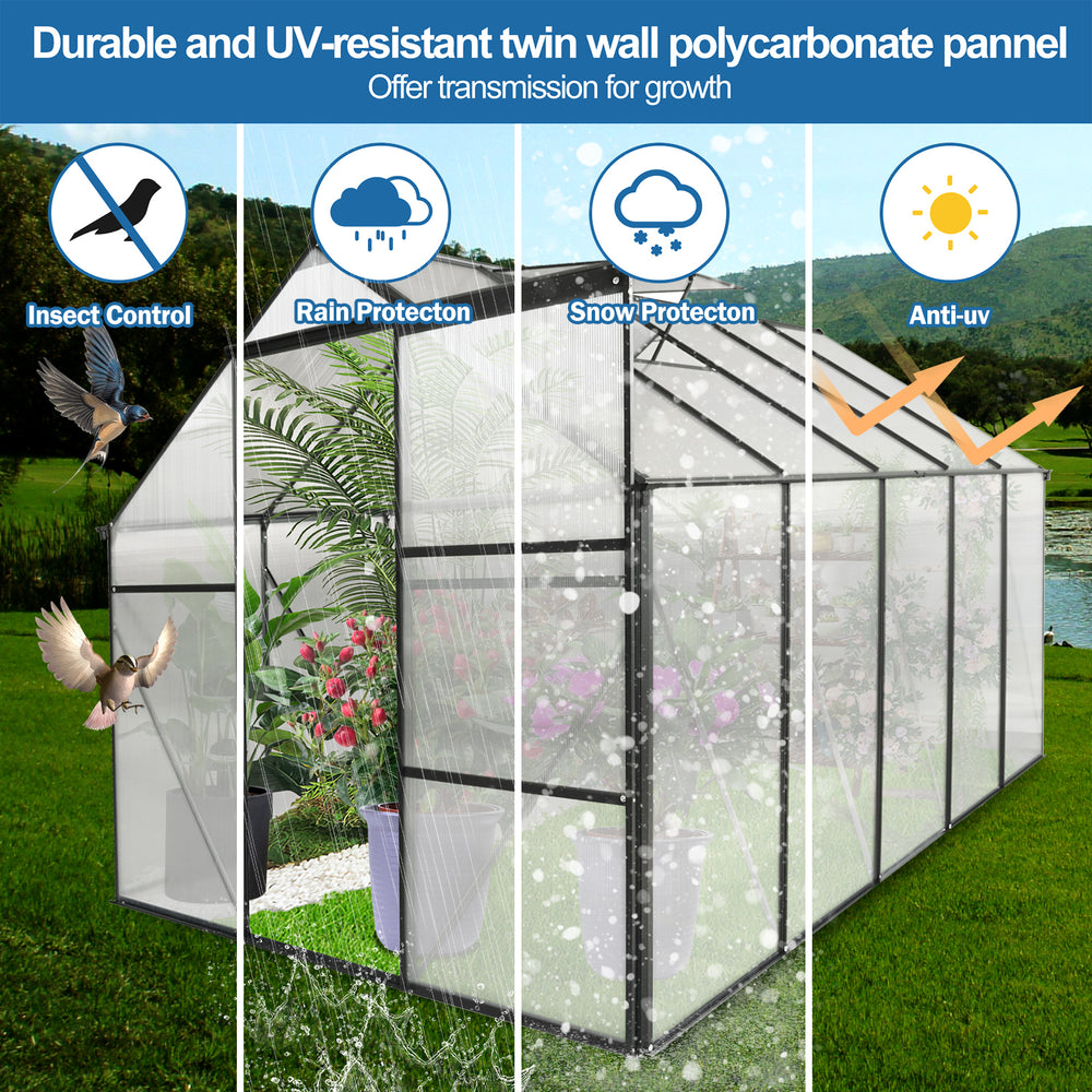 Backyard Oasis Greenhouse – Heavy-Duty Polycarbonate Haven