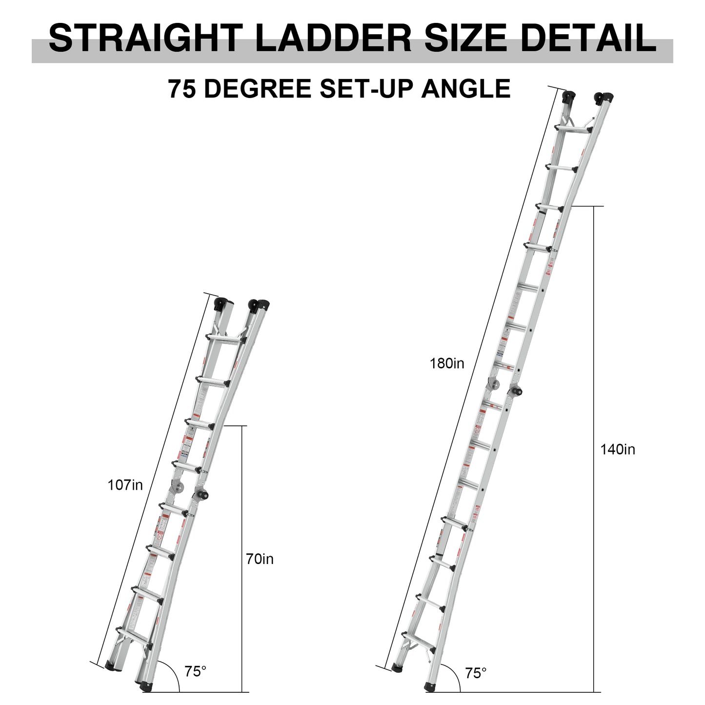 Versatile Lift Ladder with Wheels