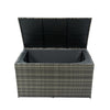 Wicker Patio Storage Box - Stylish Outdoor Organizer for Cushions, Toys, and More!