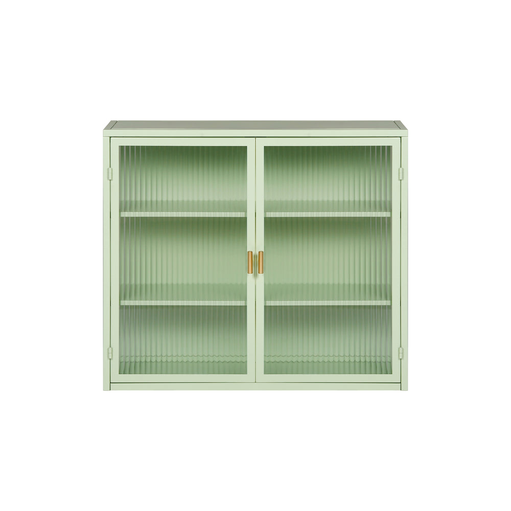 Minty Modern Glass Door Cabinet