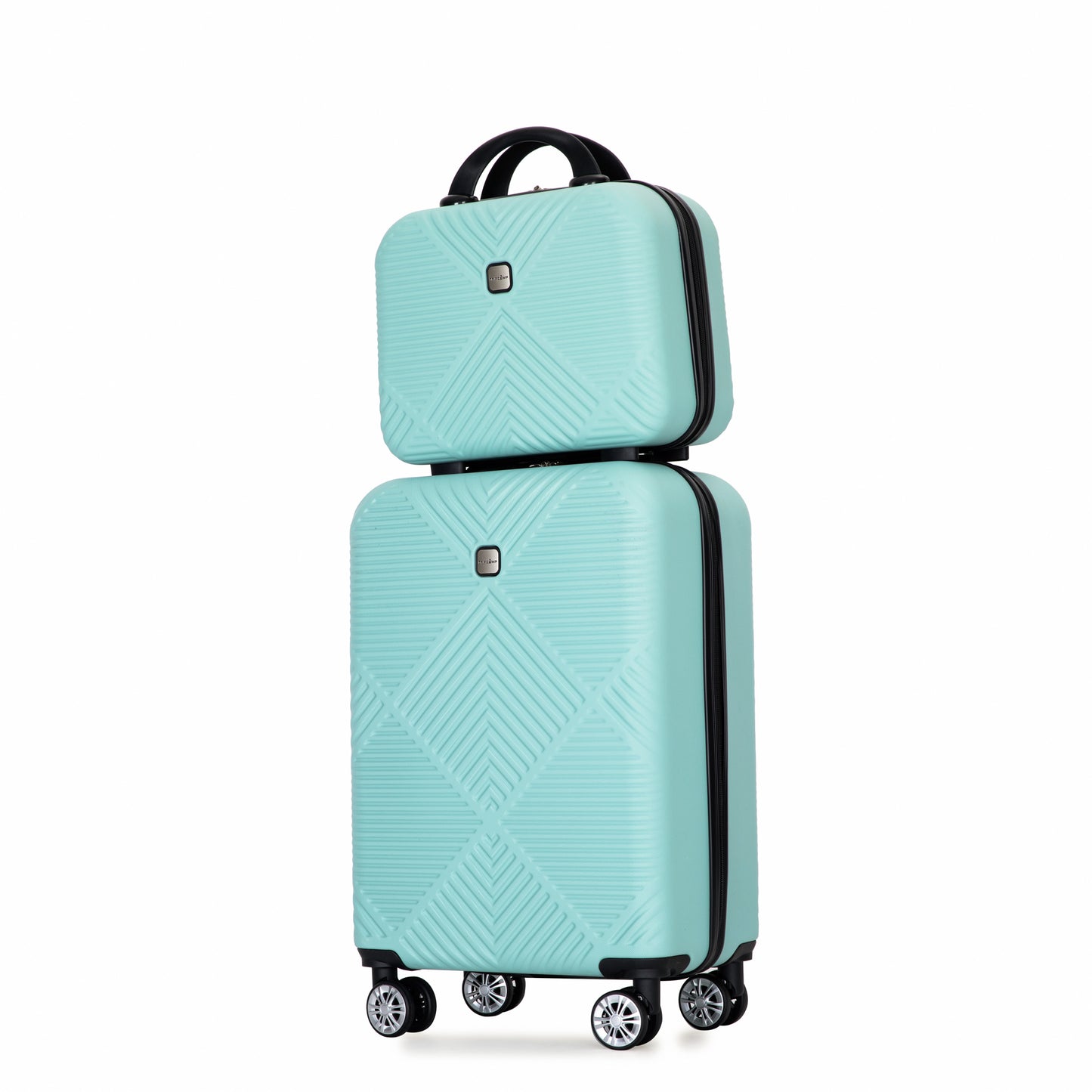 Light Blue Spinner Luggage Set