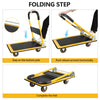 Foldable Heavy-Duty Hand Truck - Space-Saving Push Cart