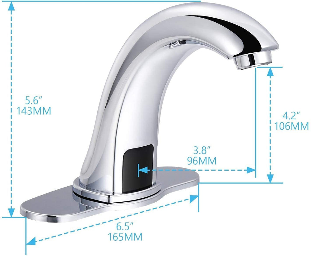 Touchless Chrome Bathroom Faucet