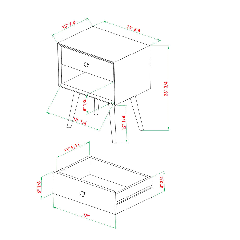 Caramel Charm Nightstand