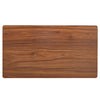 Sleek Walnut Double-Layer Coffee Table