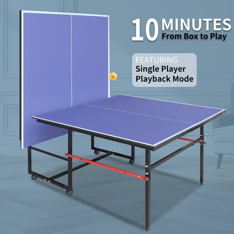 Ping Pong Pro Table Set – Foldable Fun for Indoors & Outdoors!