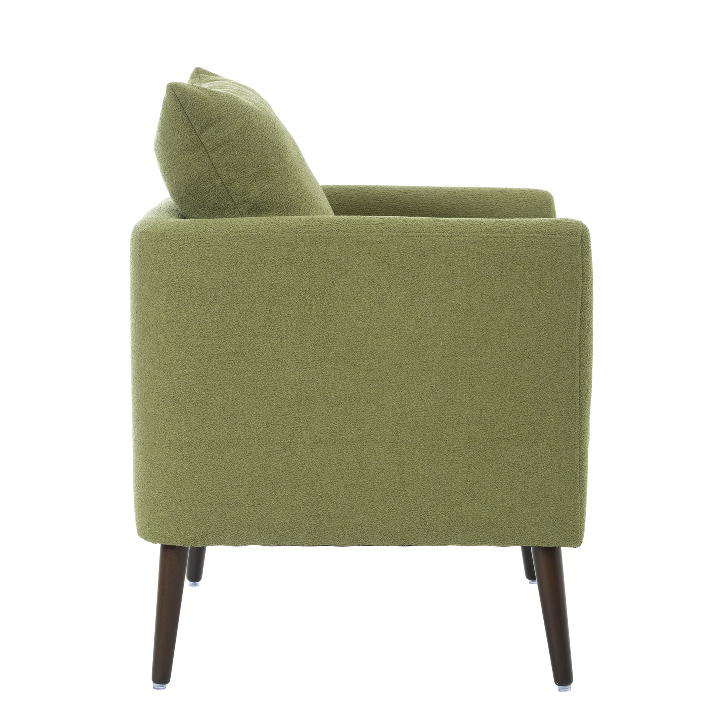 Olive Green Modern Barrel Chair