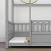 Playful Wooden House Bed for Kids