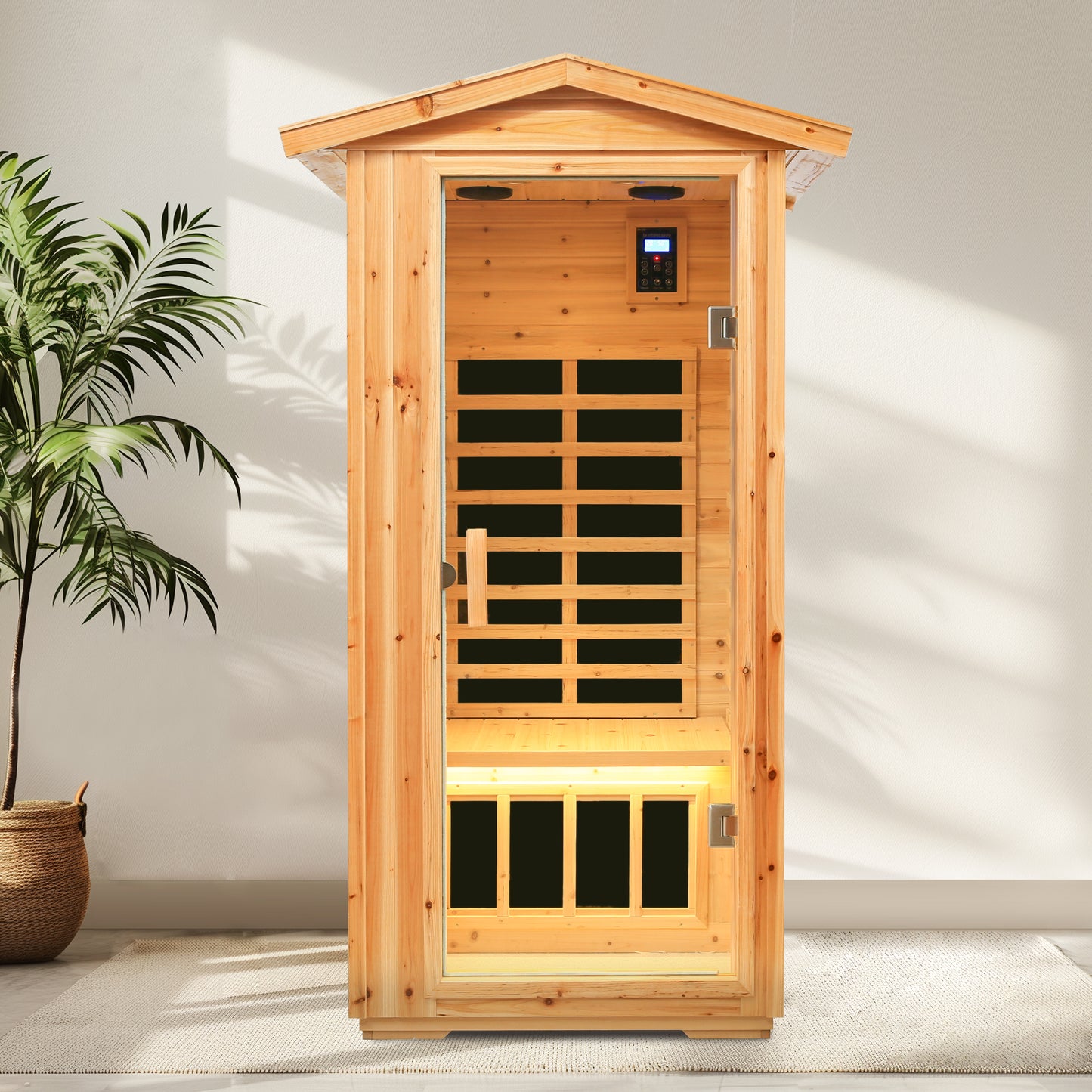 Cozy Infrared Outdoor Sauna for One