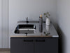 Burwood Black Utility Sink Cabinet