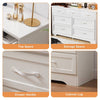 Sleek White 3-Drawer Dresser - Stylish Storage for Any Room