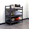 Sturdy Rolling 5-Tier Metal Shelving Unit - Perfect for Kitchen & Garage