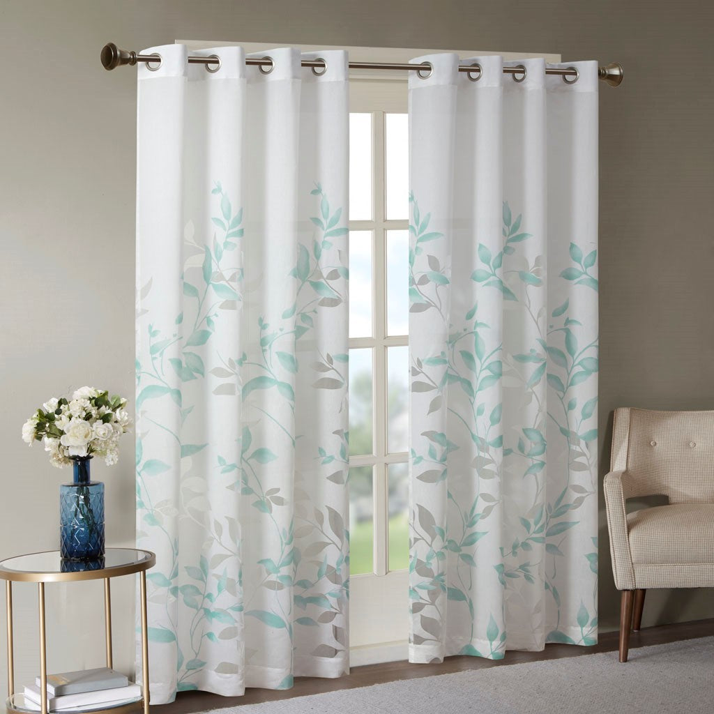 Sheer Charm Burnout Curtain Panel