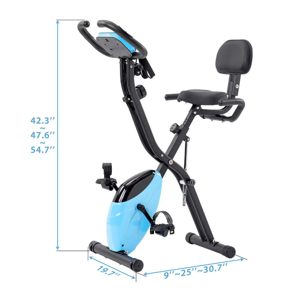 FitFold X-Bike: Two-in-One Workout with Adjustable Resistance