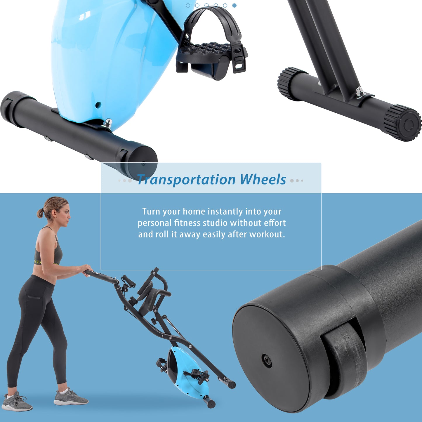 FitFold X-Bike: Two-in-One Workout with Adjustable Resistance