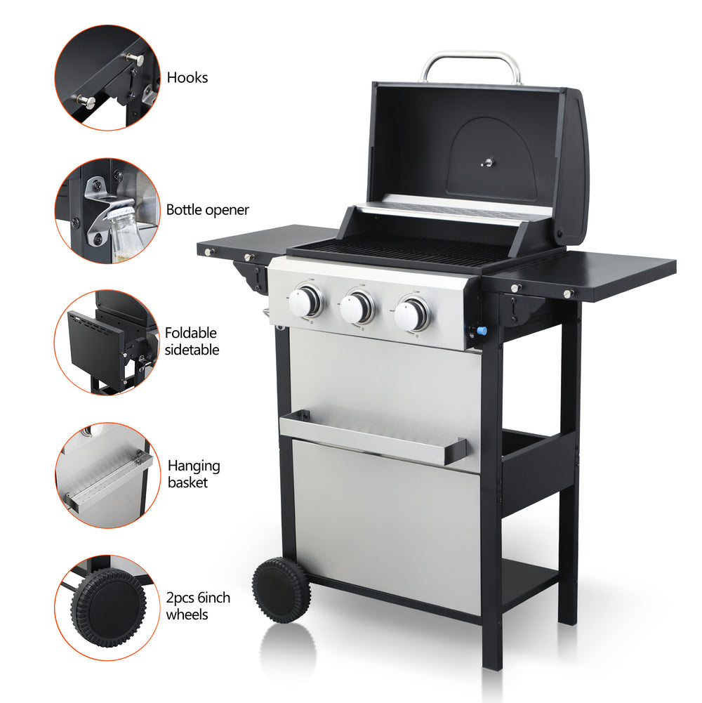 Ultimate Outdoor BBQ Grill With Side Table