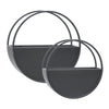 Stylish Black Wall Planters Pair