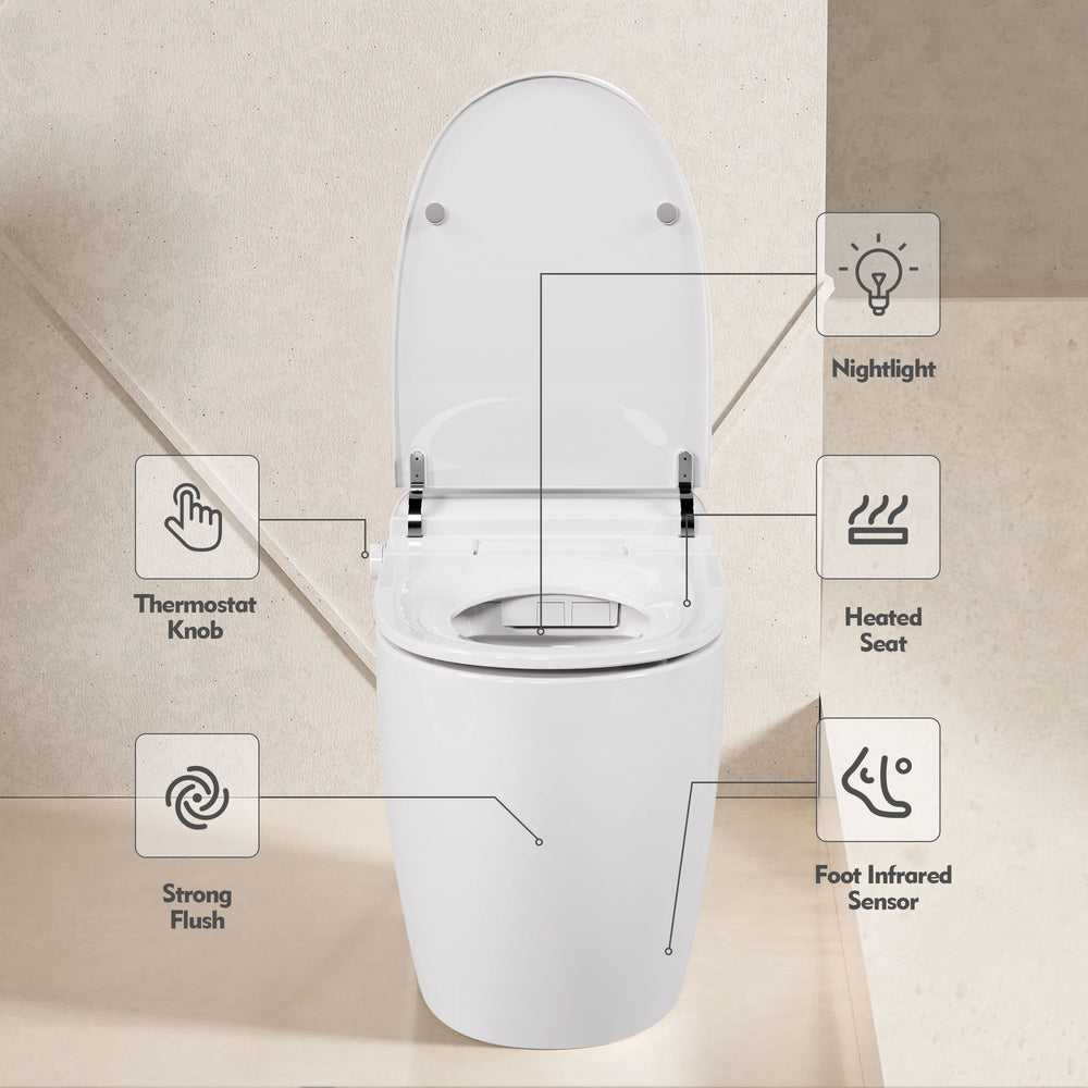 Smart Warm Seat Toilet with Night Light