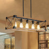 Rustic Charm Five-Bulb Chandelier