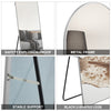 Sleek Silver Arch Wall Mirror