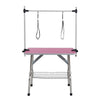 Pawfect Pink Folding Grooming Table for Pets