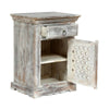 Chic Wooden Nightstand with Storage