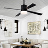 Modern Dimmable Fandelier Ceiling Fan with Remote