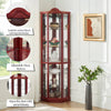 Charming Light-Up Corner Curio Cabinet