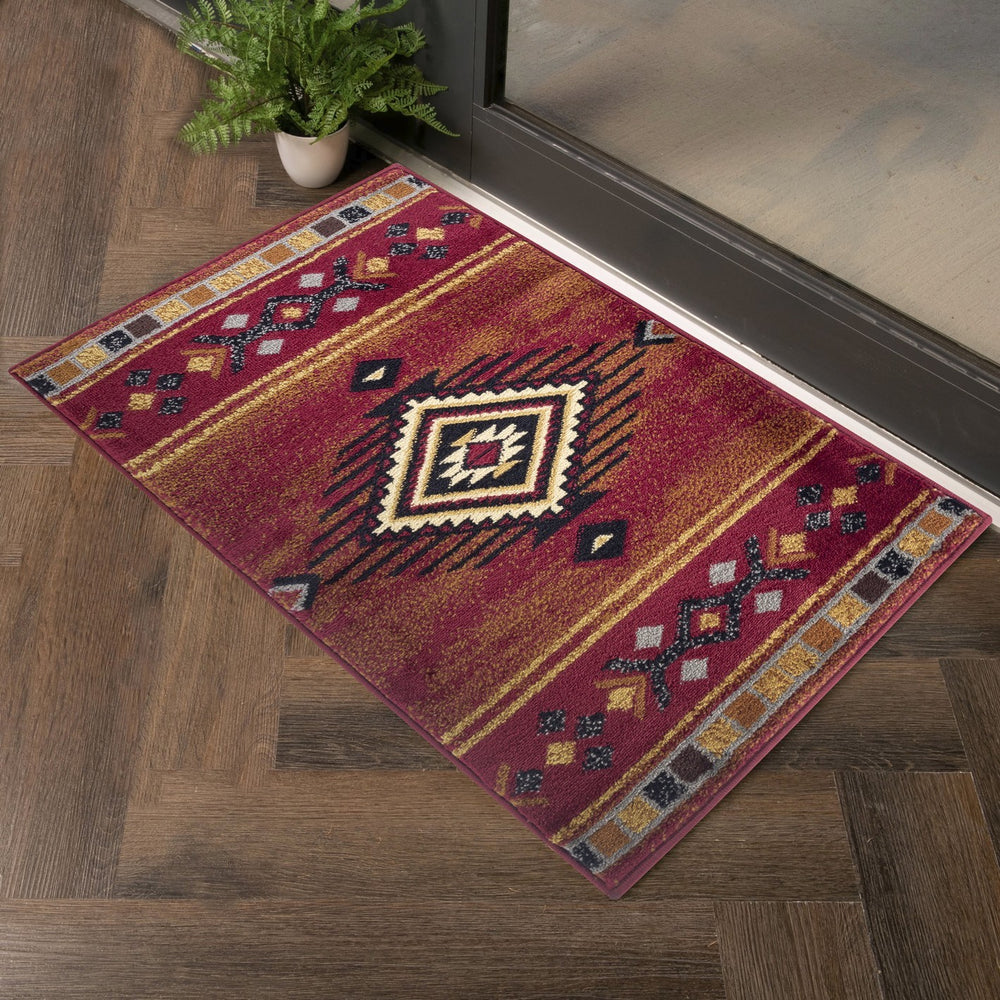 Southwest Charm Red Area Rug