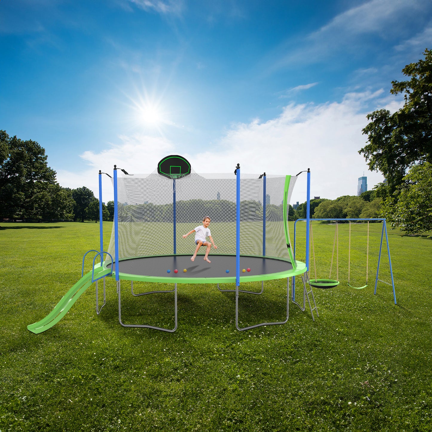 FunBounce Ultimate Trampoline Adventure Set