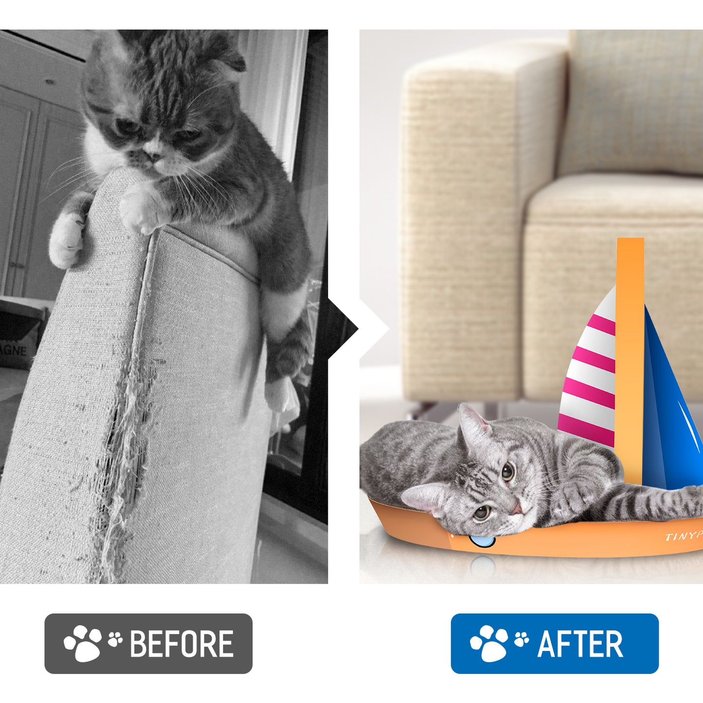 Sailboat Scratcher for Cats