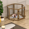 Flexible Dog Gate & Fence with Door - Stylish Indoor Barrier