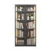 Stylish Double Door Glass Display Cabinet with LED Lights