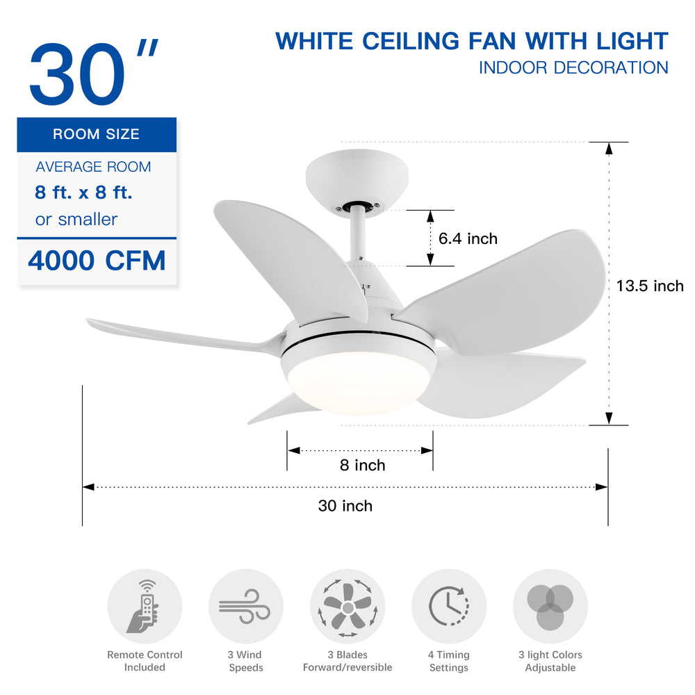 Bright Breeze Ceiling Fan with LED Light