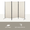 Beige 3-Panel Privacy Screen