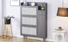 Chic Rattan Shoe & Storage Cabinet