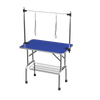 Pet Grooming Station with Adjustable Arm – Heavy-Duty Blue Table