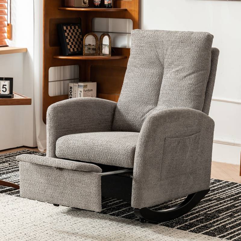 Cozy Rocking Chair with Footrest