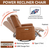 Cozy Comfort Power Recliner with Lumbar Support and USB Charging