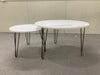 Chic Marble Nesting Tables - Set of Two