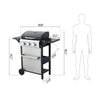 Ultimate Outdoor BBQ Grill With Side Table